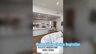 Desain rumah modern yang realistis
