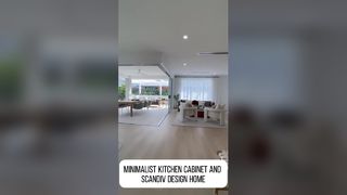 Lemari dapur minimalis dan rumah berdesain scandiv