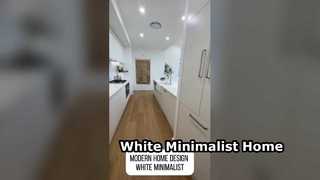 Desain rumah modern minimalis berwarna putih