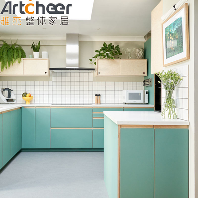 Beli Lemari dapur dengan Island tahan lama lacquer finishing dan bahan E1 Kelas Desain Modern pembuatan online