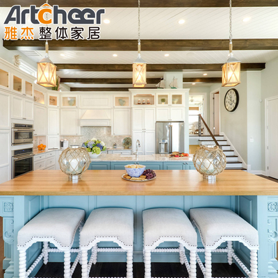 Beli Kabinet dapur kayu solid modular impor dari koleksi Artcheer Modern Stylish pembuatan online