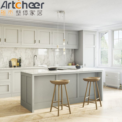 Beli Lemari Dapur Shaker Gaya Amerika dengan Warna yang Disesuaikan dan Karkas Lapisan pembuatan online