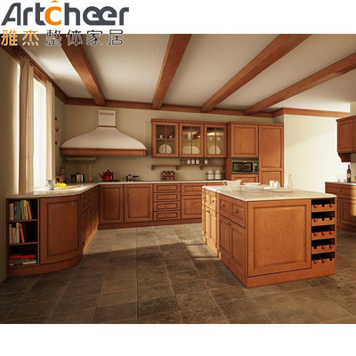 Beli Lemari Dapur Mahogany Bergaya dan awet Dengan Bingkai Kayu Padat Bergaya Modern pembuatan online