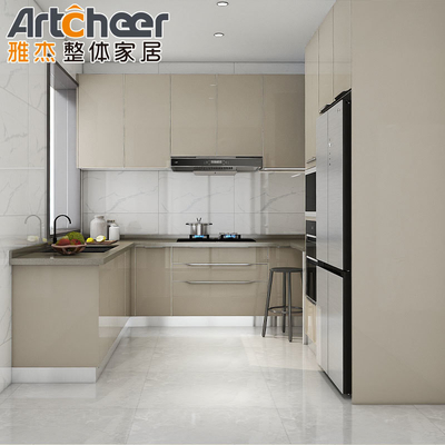 Beli Set lengkap lemari dapur kayu stainless steel untuk pilihan warna yang disesuaikan pembuatan online