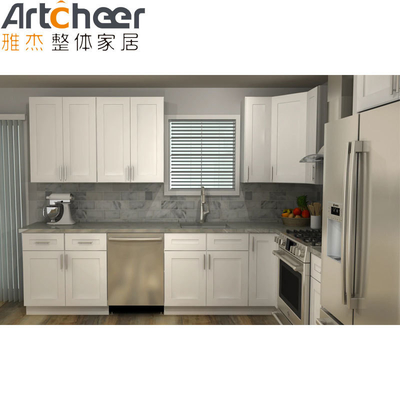 Beli Lemari Dapur Flat Pack yang Terjangkau dengan Bahan Pintu HPL/HPDL dan Desain Disesuaikan pembuatan online