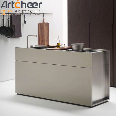 Beli Lemari Dapur Kamar Kecil dengan Warna yang Disesuaikan dan Lemari Pulau dalam Desain Modern pembuatan online