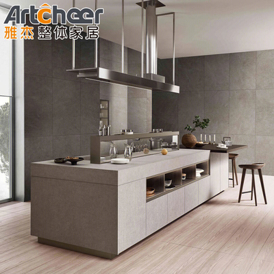 Beli Tingkatkan Lemari Kepulauan Dapur Anda dengan E0 Grade White Oak Material Blind Corner Pull Out Organizer pembuatan online