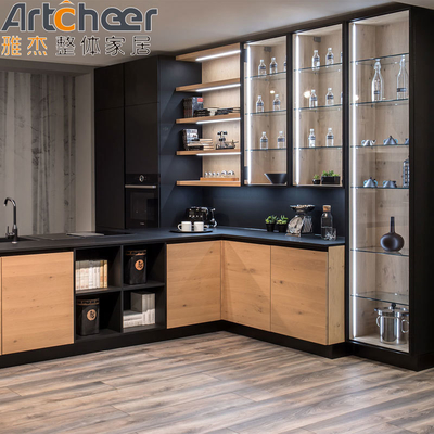Beli Artcheer Klasik Kayu Dapur Lemari Desain Modern Dengan E0 Grade Particleboard Pintu pembuatan online