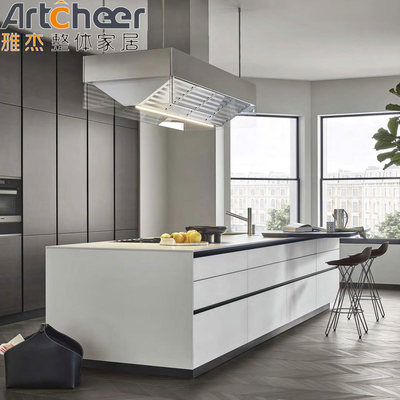 Beli Kabinet Dapur Kabinet Profil Aluminium Perabotan Desain Modern dengan bahan HPL Kelas E0 pembuatan online