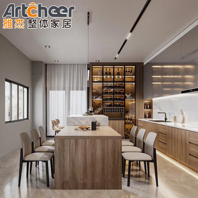 Beli Modern Style Customized Color Cabinet Pantry dengan Quartz Counter Top dan Storage pembuatan online