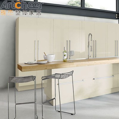Beli Full Bullnose Countertop Edging Kitchen Cabinet Set dengan built-in Pull Out Waste Bin pembuatan online