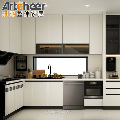 Beli American Shaker Style Lemari Dapur Kayu Padat dengan Aksesoris Sink Bergaya Modern pembuatan online