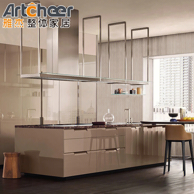 Beli Desain Modern Lemari Dapur Italia Dengan Bahan Plywood Pintu Dan Aksesoris Slide Laci pembuatan online