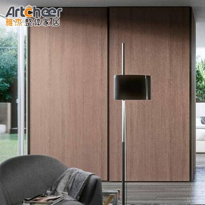 Beli NO Lipat Modern Sensor Slide Pintu Kayu Sliding Glass Lemari Untuk furnitur kamar tidur pembuatan online