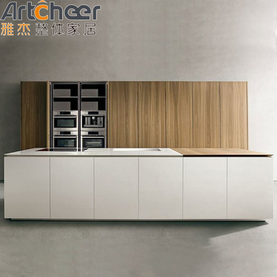 Beli Kabinet Dapur Desain Modular Perawatan Permukaan Lak untuk Perabotan Rumah Modern pembuatan online