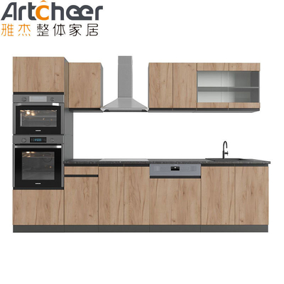 Beli Mini Dapur Lemari Kayu di Finish Veneer Lacquer dengan Ukuran RTA dan Desain Modern pembuatan online