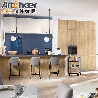 Beli Kabinet dapur gantung dinding kayu Birch gaya Eropa untuk furnitur dapur modular pembuatan online