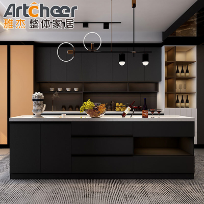 Beli Kabinet Dapur Akrilik Modern Dengan Kabinet Pulau Untuk Afrika Selatan Villa Gaya Terbuka pembuatan online