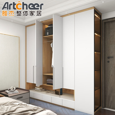 Beli Modern Mdf Walk In Closet Lemari yang sempurna untuk furnitur kamar tidur Anda pembuatan online