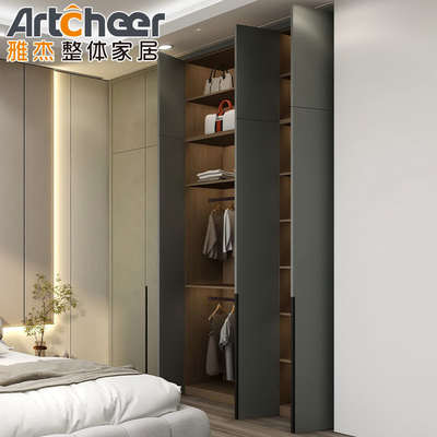 Beli Modern Stylish Custom Pakaian Kayu dan Complete Walk in Closet Set pembuatan online