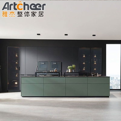 Beli Siap Dibangun I Bentuk Dapur Lemari Dengan E0 Grade Material Marmer Countertop Di Filipina pembuatan online