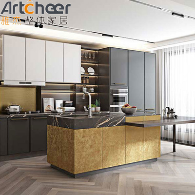 Beli Gaya Desain Modern Saya Bentuk Lemari Dapur Untuk Rumah Di Amerika Serikat pembuatan online