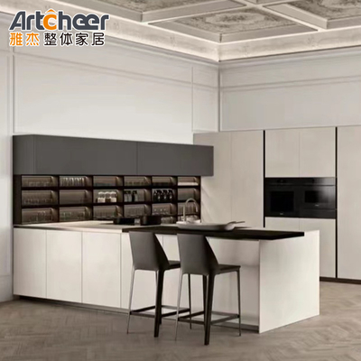 Beli Panel Pintu Membran PVC Perawatan Permukaan Lemari Dapur Set Gaya Italia Modern pembuatan online