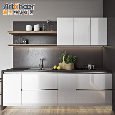 Beli Chennai Rumah Modern Desain Mewah Dinding Saya Bentuk Dapur Kabinet Set Lengkap Melamine Board pembuatan online