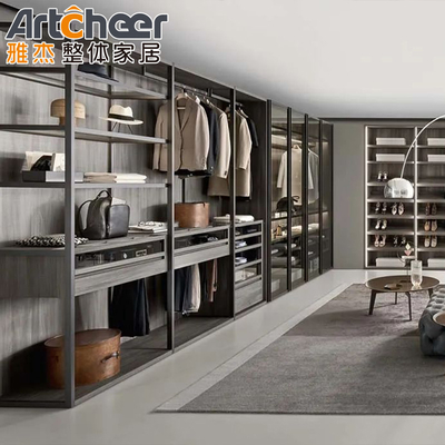 Beli Pintu Terbuka Lantai Sampai Langit-langit Modern Walk In Wardrobe Pengalaman Ketinggian Kemewahan pembuatan online