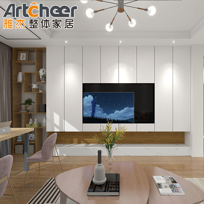 Beli Lemari Stand TV Ringan dengan Desain Minimalis Modern dan Bahan Kelas E0 pembuatan online