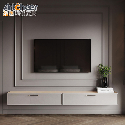 Beli Umum PANEL Kabinet TV Gaya Kayu Modern Kombinasi dinding menggantung untuk furnitur rumah pembuatan online