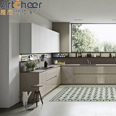 High End Melamine Board Dapur Lemari untuk Industri Impor Hotel dan Apartemen