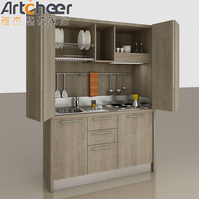 Lemari Dapur Kayu Lapis Modern Siap Untuk Mengumpulkan Lemari Dasar Laci Untuk Penyimpanan Kecil